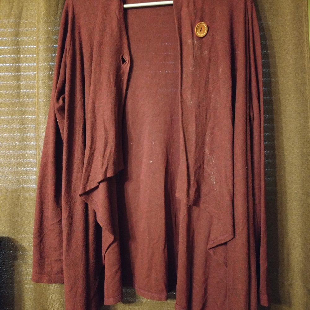 Red cardigan - Picture 3 of 4